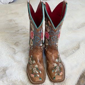Floral square toe Macie Bean Boots 6